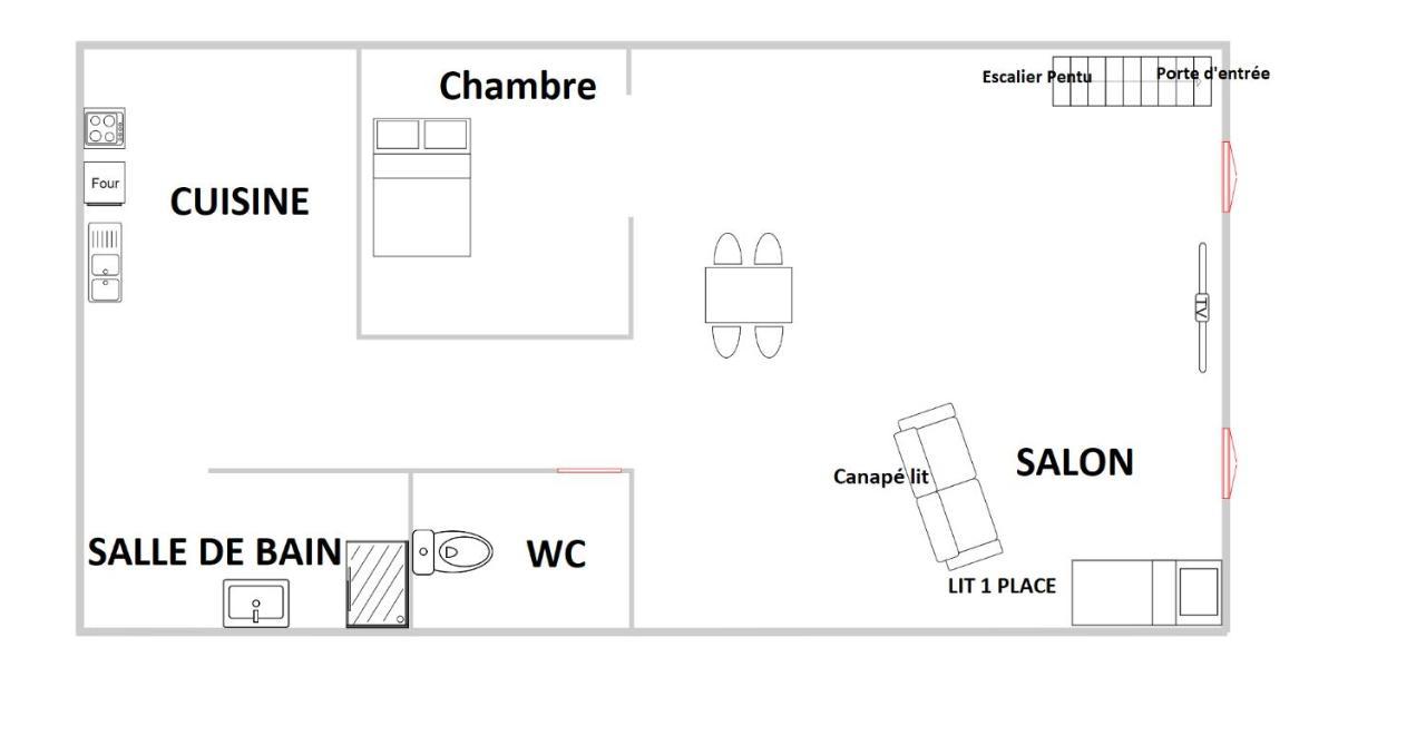 T2 Rue Piétonne Les Bains Appartement Digne-les-Bains